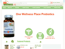 Tablet Screenshot of onewellnessplace.com